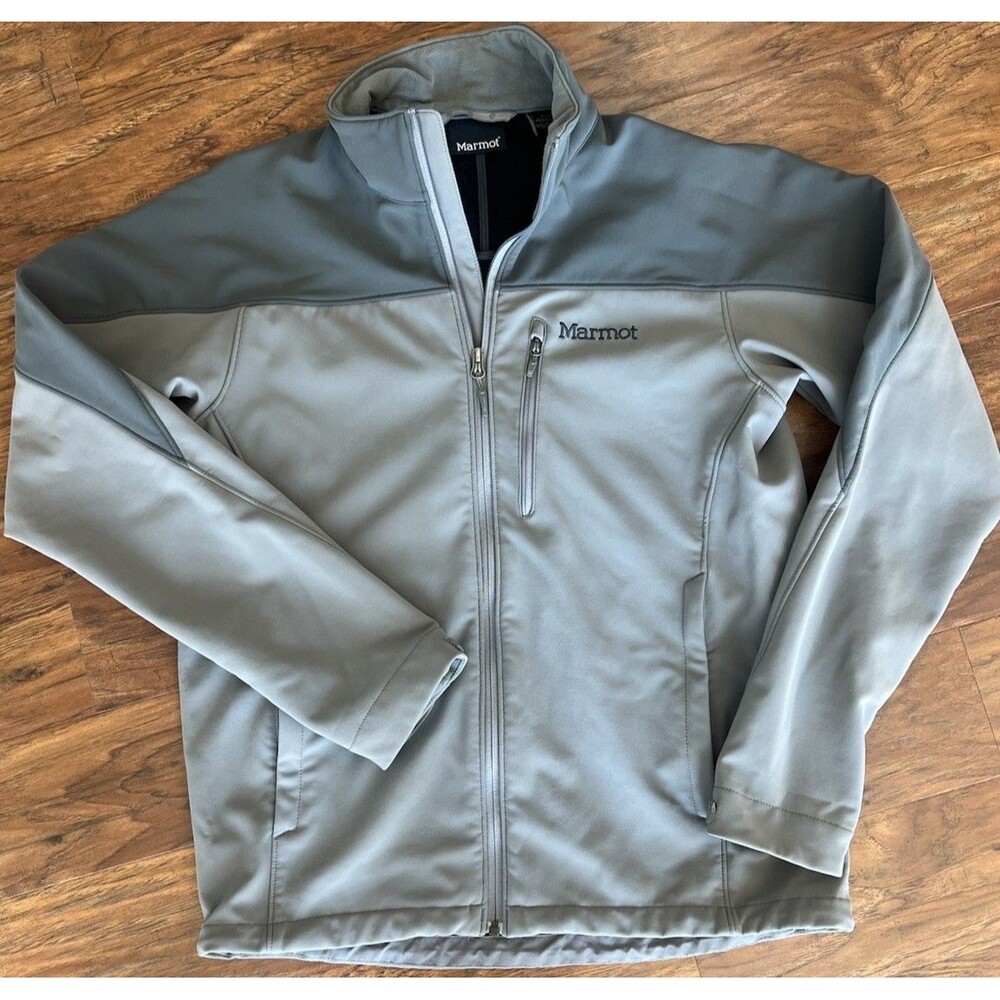 Marmot Men's Softshell Jacket Zip Closure Size Medium Windproof Water Resistant